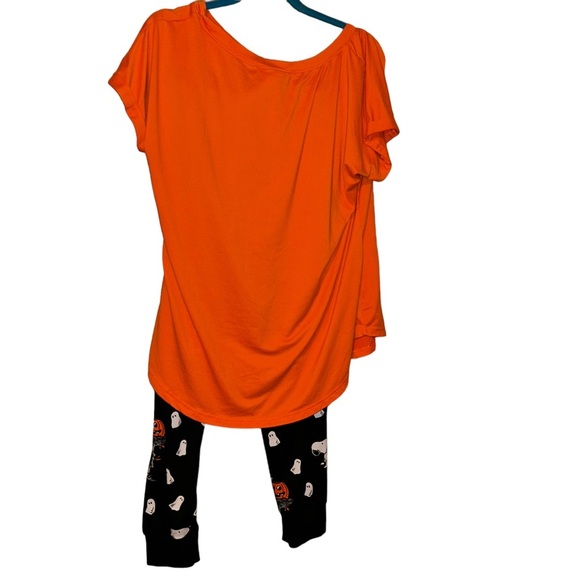 2 PC MUNKI MUNKI PEANUTS SNOOPY HALLOWEEN WOMENS PAJAMA Pant SET Lounge Large L - Picture 2 of 5